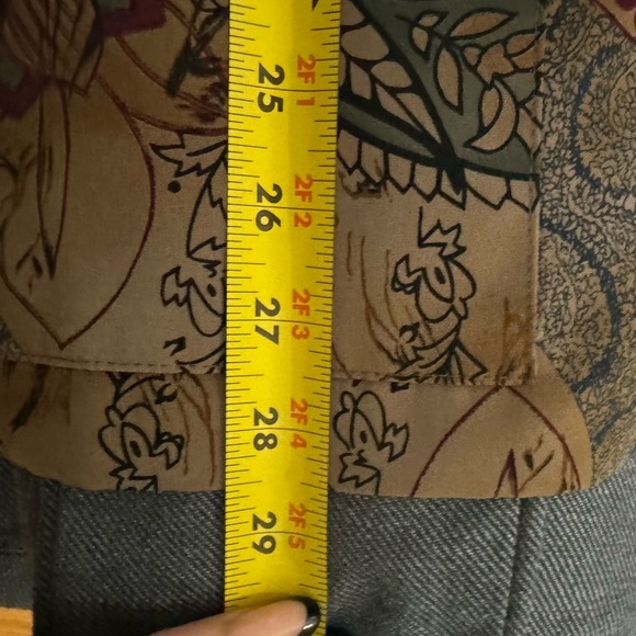 Kensington Square Vintage Floral Print Oversized Long Single Button Blazer - Picture 12 of 12